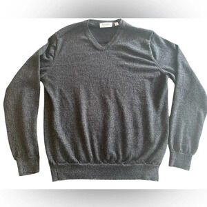 Calvin Klein Italian Merino V Neck Pullover Crewneck Sweater Sweatshirt Medium